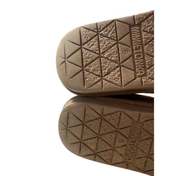 Minnetonka Women's Suede Shearling-Lined Boots Size 6 Brown - Picture 7 of 9